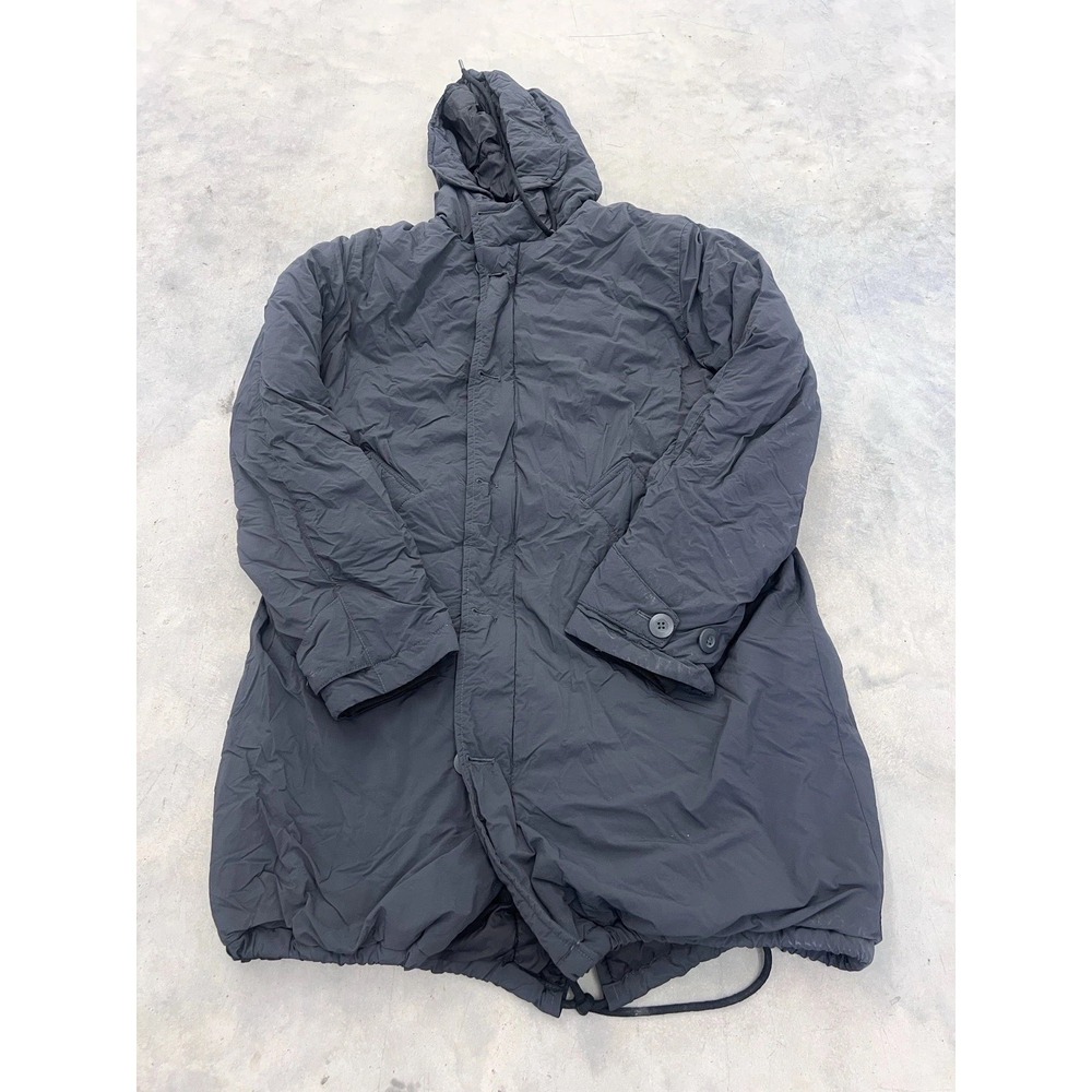 Zara Women's Black Hooded Parka Coat Long Puffer Jacket US Medium‎